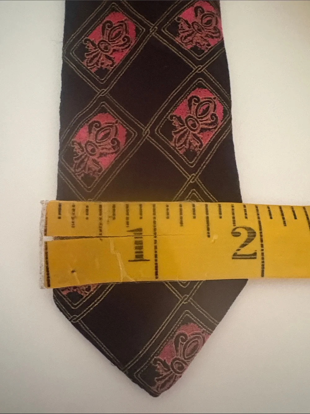 Brioni Men’s  Multicolor Geometric Design 100% Silk  Necktie Hand Made in Italy